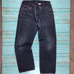 Levi’s men’s blk 501 jeans w-34 l-30